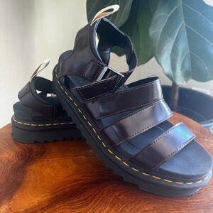 Doc Martens black cherry Blaine sandals